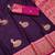 wine zari woven art silk saree with blouse