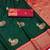 dark green zari woven art silk saree with blouse