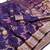 purple art silk zari woven saree with blouse