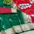green zari woven art silk saree with blouse