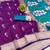 purple zari woven art silk saree with blouse