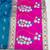 blue zari woven art silk saree with blouse