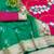 green zari woven art silk saree with blouse