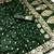 dark green art silk zari woven saree with blouse