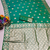 pista green art silk zari woven saree with blouse