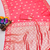 peach art silk zari woven saree with blouse