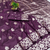 purple art silk zari woven saree with blouse
