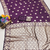 purple art silk zari woven saree with blouse