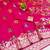 rani pink zari woven art silk saree with blouse