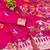 rani pink zari woven art silk saree with blouse