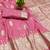 gajri art silk zari woven saree with blouse