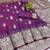 wine art silk zari woven saree with blouse