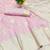 baby pink art silk zari woven saree with blouse
