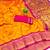 orange copper zari woven art silk saree with blouse