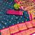 firozi copper zari woven art silk saree with blouse