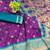 wine copper zari woven art silk saree with blouse