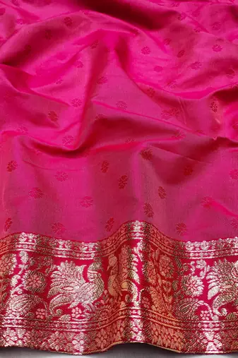 cream zari woven art silk blend bridal style premium saree with blouse