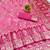 pink zari woven art silk bridal style premium saree with blouse