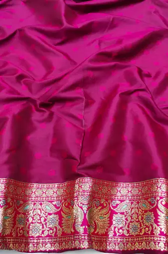 blue zari woven art silk blend bridal style premium saree with blouse