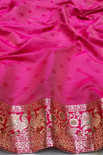 turquoise zari woven art silk blend bridal style premium saree with blouse