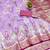purple zari woven art silk bridal style premium saree with blouse