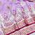 purple zari woven art silk bridal style premium saree with blouse