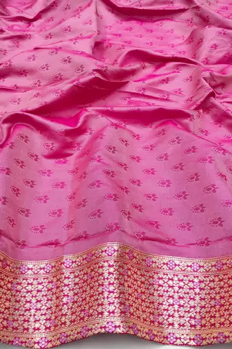 purple zari woven art silk blend bridal style premium saree with blouse