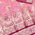 pink zari woven art silk bridal style premium saree with blouse