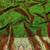 red zari woven art silk baluchari saree with blouse