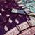 wine art silk zari woven saree with blouse