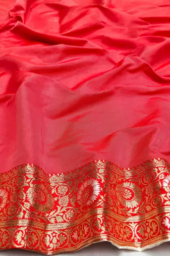 off white zari woven art silk baluchari saree with blouse