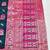 blue zari woven art silk baluchari saree with blouse