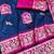 navy blue zari woven art silk baluchari saree with blouse