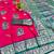 rani pink zari woven art silk baluchari saree with blouse