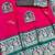 rani pink zari woven art silk baluchari saree with blouse