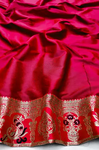 black zari woven art silk saree with blouse