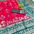 rani pink zari woven art silk baluchari saree with blouse