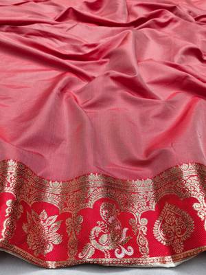 off white zari woven art silk saree with blouse 3