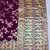 purple zari woven art silk bridal style premium saree with blouse
