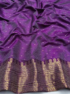 beige zari woven kanjivaram silk blend saree with blouse 2