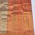 light orange zari woven kanjivaram silk saree with blouse