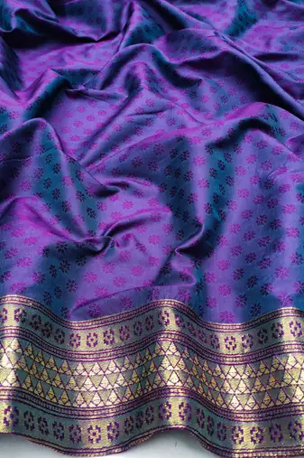 light mint green zari woven kanjivaram silk blend saree with blouse