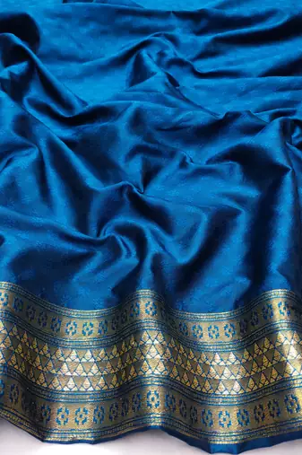 light beige zari woven kanjivaram silk blend saree with blouse