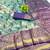light mint green zari woven kanjivaram silk saree with blouse