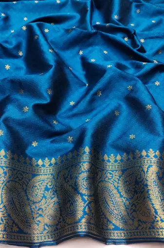 light beige zari woven kanjivaram silk blend saree with blouse