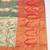 light orange zari woven kanjivaram silk saree with blouse