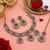 Light purple color kundan necklace set