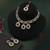 Black color kundan necklace set