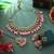 Pink color kundan necklace set