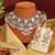 White color kundan necklace set